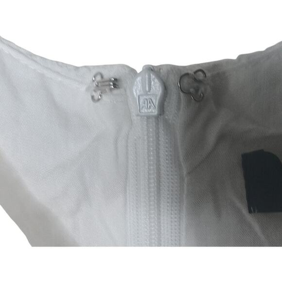 New Lulus Little Bit In Love White Surplice Puff Sleeve Mini Dress SZ S - Picture 8 of 14